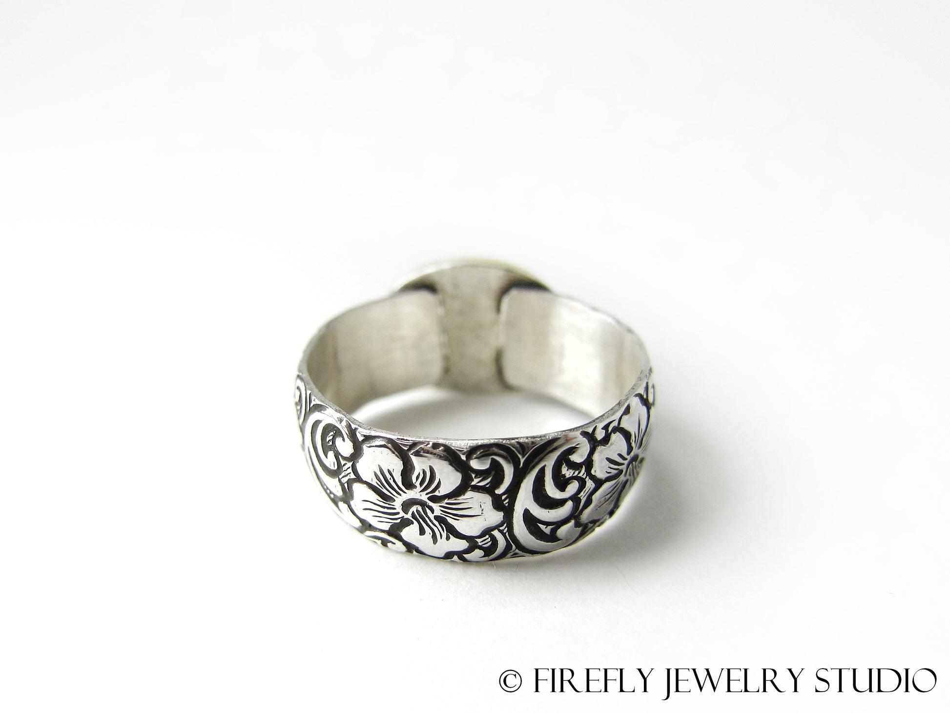 Confetti Sunstone Ring in 24k Gold and Sterling Silver. Size 6.75 - Firefly Jewelry Studio