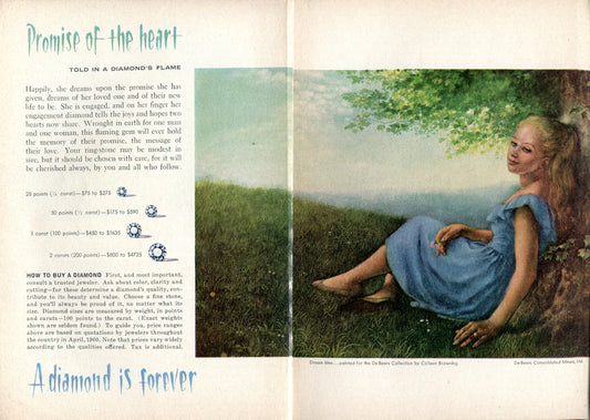 A 1960 De Beers ad in Reader's Digest (SensaiAlanFlickr)