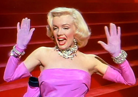 Marilyn Monroe in Gentlemen Prefer Blonds singing Diamonds are a Girls Best Friend