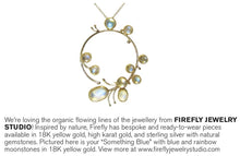 Load image into Gallery viewer, Moonstone &quot;Wisteria&quot; Necklace in 18K Yellow Gold: MADE TO ORDER - Firefly Jewelry Studio
